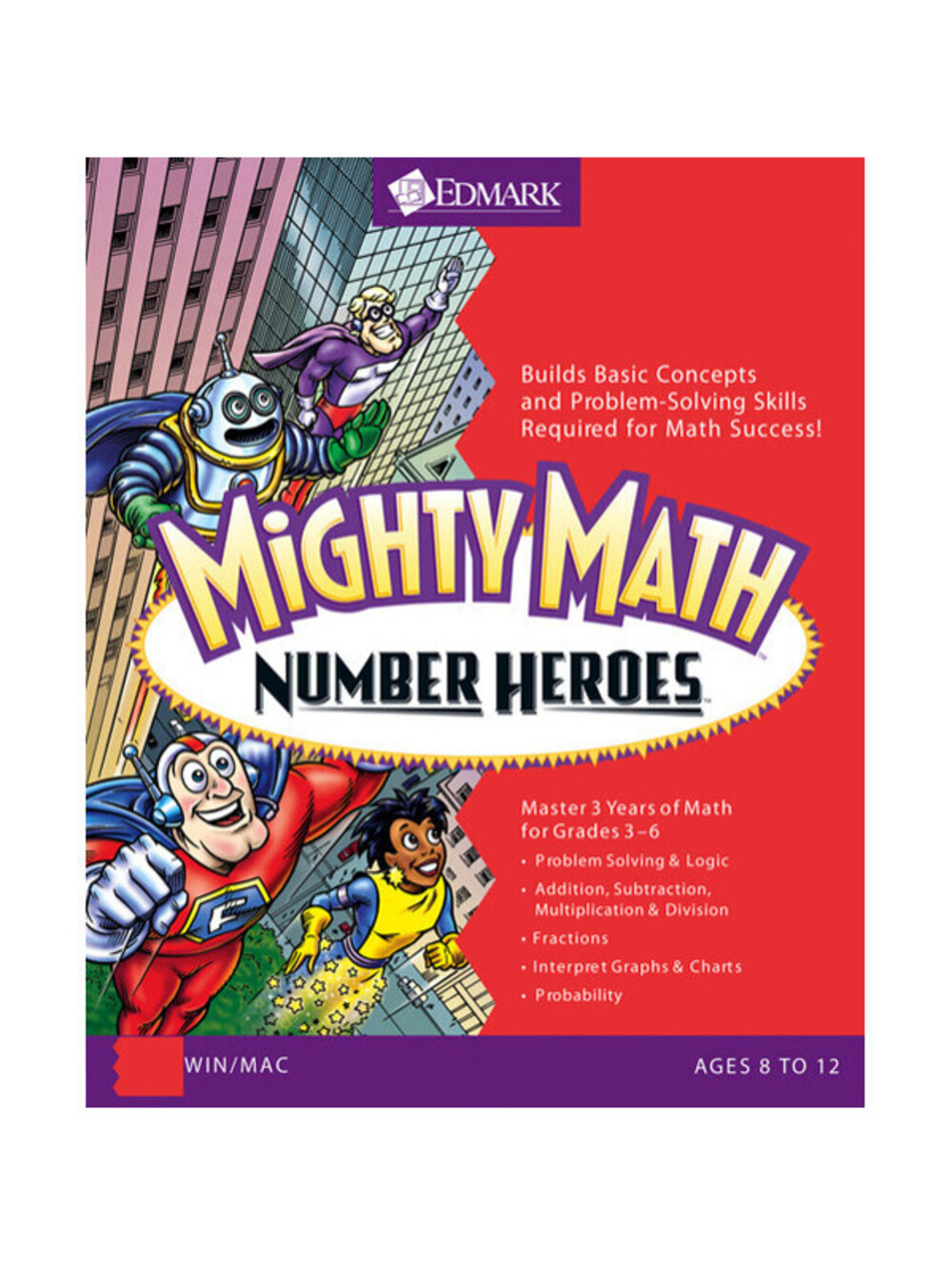 Riverdeep Mighty Math Number Heroes (Windows, Mac) Sealed